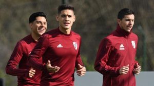 Enzo Perez, Martinez Quarta y Nacho Fernandez