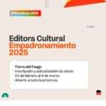 Empadronamiento abierto para las elecciones 2025 de la Editora Cultural TDF