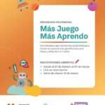 Abren inscripciones para el programa educativo ‘Más juego, más aprendo’ en Tierra del Fuego