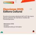 El Próximo 27 de Marzo la Editora Cultural TDF Llevará a Cabo las Elecciones para la Conformación del Comité Ejecutivo