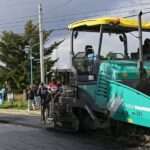 Vuoto recorrió obras de pavimentación en Ushuaia y anunció mejoras en los accesos a la ciudad